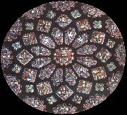 Rose window, northern transept, cathedral of Chartres, France